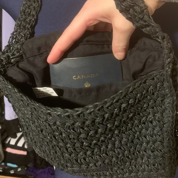 Woven, Bamboo Zipper Crossbody - Picture 6 of 8